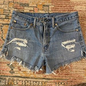 Vintage Levi’s Distressed Shorts